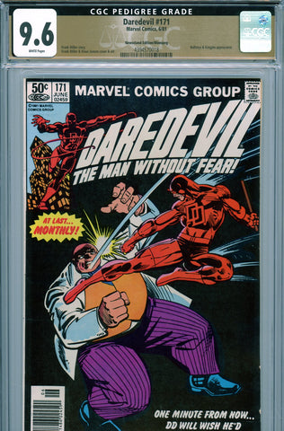 Daredevil #171 CGC graded 9.6 - second Kingpin in title  {PEDIGREE} Newsstand Edition - SOLD!