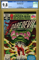 Daredevil #177 CGC graded 9.8 - Frank Miller cover/story - SOLD!
