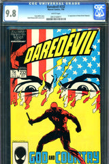Daredevil #232 CGC graded 9.8 - first appearance of Nuke  Frank Miller story