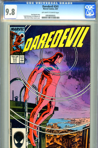 Daredevil #241 CGC 9.8 - McFarlane and Milgrom art - Zeck and Janson cover