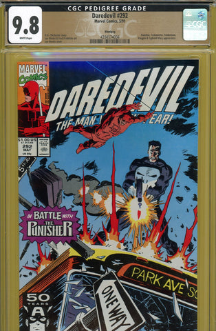 Daredevil #292 CGC graded 9.8 PEDIGREE - Punisher cover/story - SOLD!