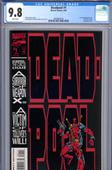 Deadpool #1 CGC 9.8 1st solo Deadpool comic - embossed cover - SOLD!