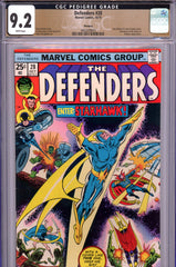 Defenders #28 CGC graded 9.2 - first FULL appearance of Starhawk - PEDIGREE - SOLD!