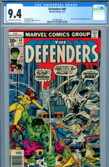 Defenders #49 CGC graded 9.4 - Nick Fury/Moon Knight appearance - SOLD!
