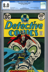 Detective Comics #437 CGC graded 8.0 first new Manhunter new logo - SOLD!