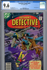 Detective Comics #473 CGC graded 9.6 Penguin appearance Rogers cover