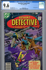 Detective Comics #473 CGC graded 9.6 Penguin appearance 2nd highest graded