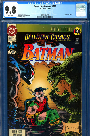 Detective Comics #660 CGC graded 9.8 HIGHEST GRADED - SOLD!