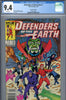 Defenders of the Earth #1 CGC graded 9.4  NEWSSTAND EDITION