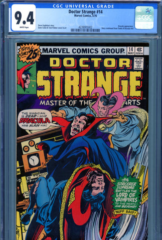 Doctor Strange #014 CGC graded 9.4  Dracula cover and story - SOLD!