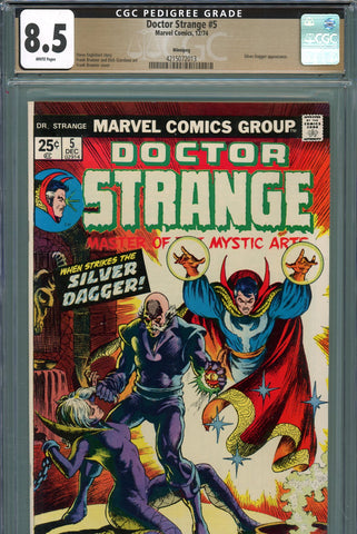 Doctor Strange #05 CGC graded 8.5 PEDIGREE - origin of Silver Dagger - SOLD!