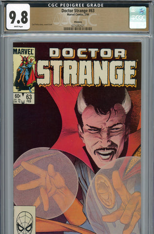 Doctor Strange #63 CGC graded 9.8 HIGHEST GRADED PEDIGREE - SOLD!