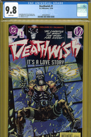 Deathwish #1 CGC graded 9.8 - limited series - HIGHEST GRADED