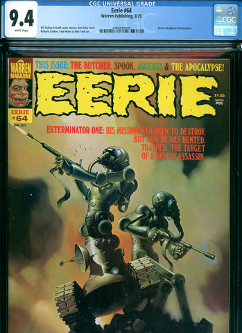 Eerie #064 CGC graded 9.4 - Ken Kelly cover - Corben, Neary and Toth art - SOLD!