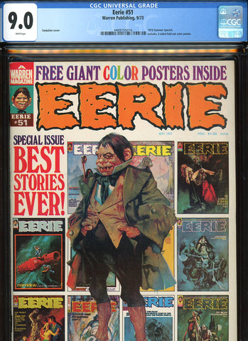 Eerie #51 CGC graded 9.0 - 1973 Summer Special Sanjulian cover - SOLD!