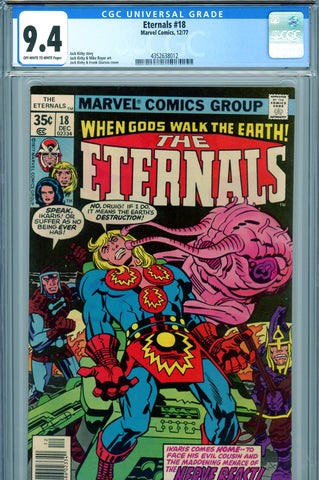 Eternals #18 CGC graded 9.4 - first Ziran the Tester and Renegade Celestial