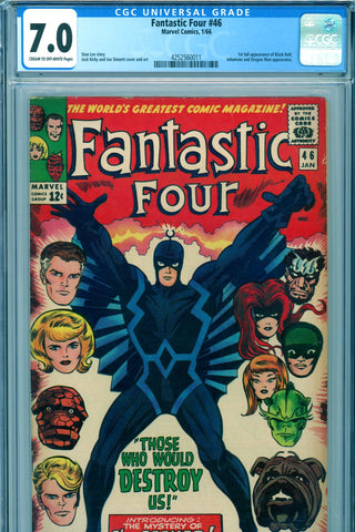 Fantastic Four #046 CGC graded 7.0 - first FULL Black Bolt - SOLD!