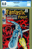 Fantastic Four #072 CGC graded 8.0  classic Silver Surfer cover