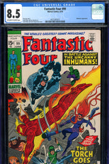 Fantastic Four #99 CGC graded 8.5 Inhumans appearance - Kirby cover and art