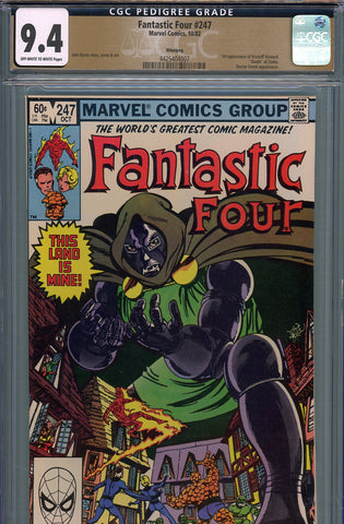 Fantastic Four #247 CGC graded 9.4 - first appearance of  new Doctor Doom  PEDIGREE - SOLD!