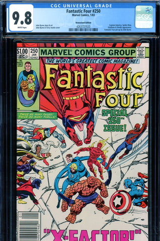 Fantastic Four #250 CGC graded 9.8 F.F./Spider-man NEWSSTAND ED. - SOLD!