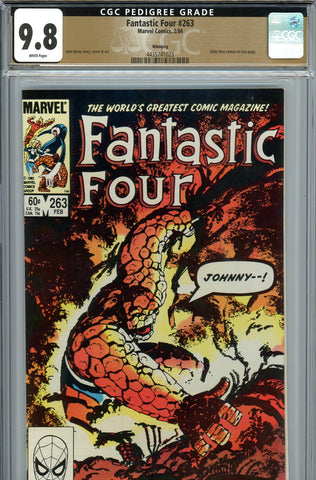 Fantastic Four #263 CGC 9.8 - Byrne story/cover/art {PEDIGREE} HIGHEST GRADED - SOLD!