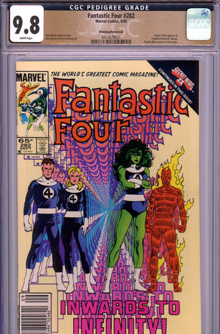Fantastic Four #282 CGC 9.8 - {PEDIGREE} Newsstand Edition  HIGHEST GRADED - SOLD!