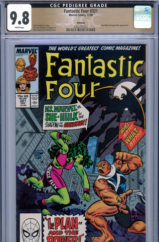 Fantastic Four #321 CGC graded 9.8 - HIGHEST GRADED PEDIGREE - SOLD!