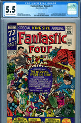 Fantastic Four Annual #3 CGC graded 5.5 - Reed and Sue wed
