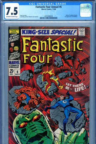 Fantastic Four Annual #06 CGC graded 7.5 - first appearance of Annihilus - SOLD!