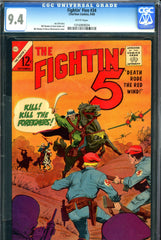 Fightin' Five #34 CGC graded 9.4 SINGLE HIGHEST GRADED Mastroserio cover