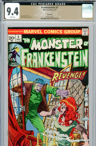 Frankenstein #03 CGC graded 9.4 - Mike Ploog cover/art PEDIGREE - SOLD!
