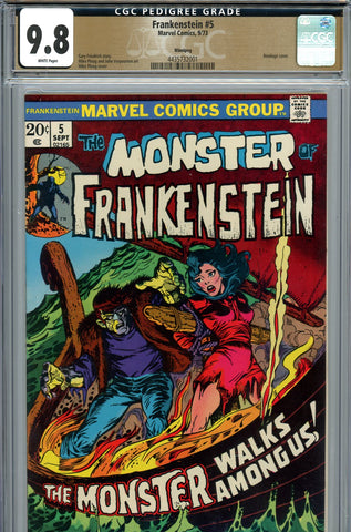 Frankenstein #05 CGC graded 9.8 Ploog cover and art  {PEDIGREE} HIGHEST GRADED - SOLD!