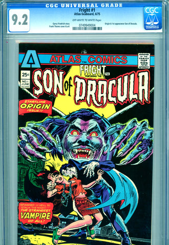Fright #1 CGC graded 9.2 - origin/1st app. of Son of Dracula - SOLD!