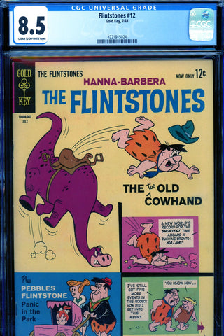 Flintstones #12 CGC graded 8.5 - second app. of Pebbles - SOLD!