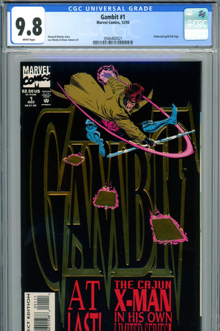 Gambit #1 CGC 9.8 limited series  embossed cover  Weeks & Janson art