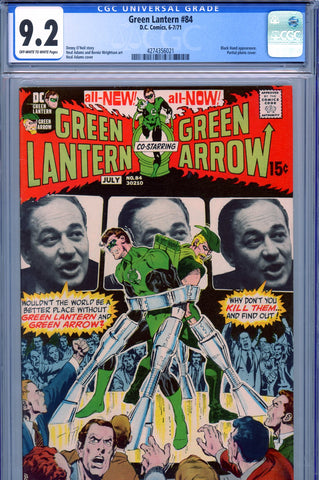 Green Lantern #84 CGC graded 9.2 - Neal Adams cover  Adams/Wrightson art - SOLD!