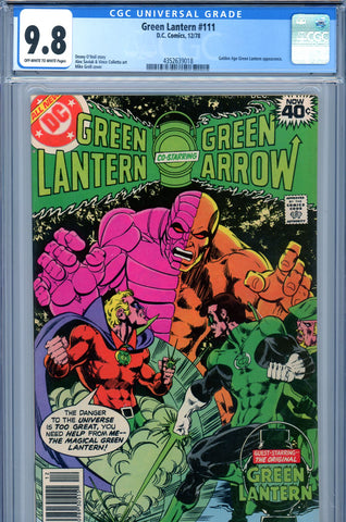 Green Lantern #111 CGC graded 9.8 - HIGHEST GRADED  G.A. Green Lantern app.  - SOLD!