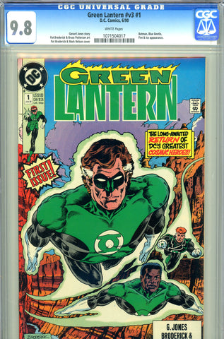 Green Lantern v3 #1 CGC graded 9.8  HIGHEST GRADED  Batman appearance  1990