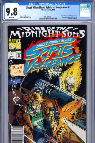 Ghost Rider/Blaze: Spirits of Vengeance #1 CGC 9.8 Lilith appearance  NEWSSTAND- HG
