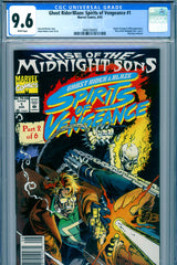 Ghost Rider/Blaze: Spirits of Vengeance #1 CGC graded 9.6 Lilith appearance  NEWSSTAND COPY