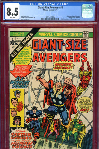Giant-Size Avengers #1 CGC graded 8.5  first app. of Nuklo 2nd Invaders