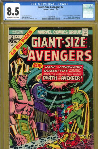Giant-Size Avengers #02 CGC graded 8.5  origin Rama-Tut