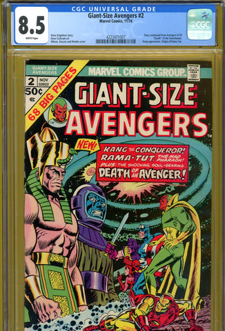 Giant-Size Avengers #2 CGC graded 8.5 death of Swordsman origin of Rama-Tut