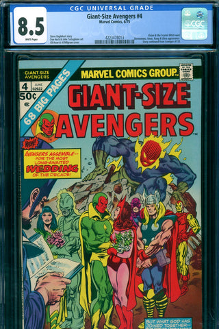 Giant-Size Avengers #4 CGC graded 8.5 Vision/Scarlet Witch wed