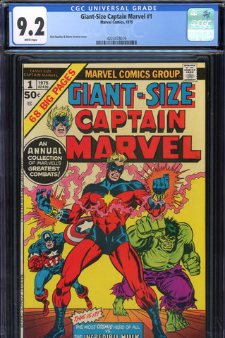 Giant-Size Captain Marvel #1 CGC graded 9.2 - fourth highest graded