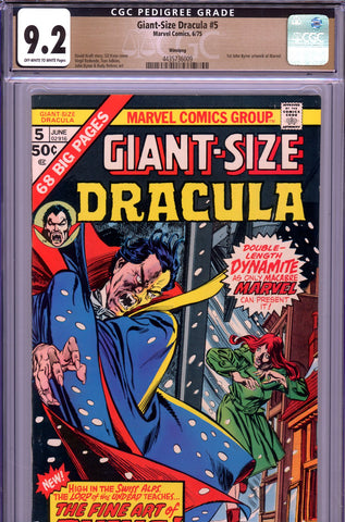 Giant-Size Dracula #5 CGC graded 9.2 first John Byrne work at Marvel - PEDIGREE - SOLD!