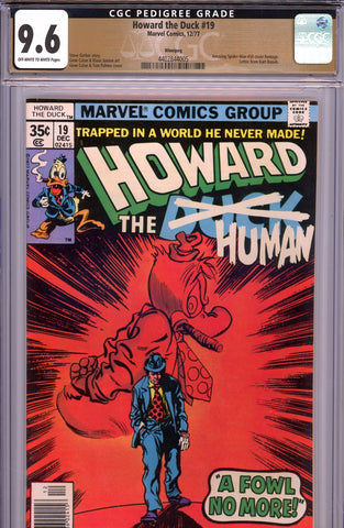 Howard the Duck #19 CGC graded 9.6 Amazing Spider-Man #50 cover homage  PEDIGREE - SOLD!