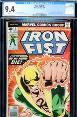 Iron Fist #8 CGC graded 9.4 - first appearance of the Golden Tigers