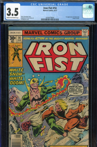 Iron Fist #14 CGC graded 3.5 - first appearance of Sabretooth - SOLD!